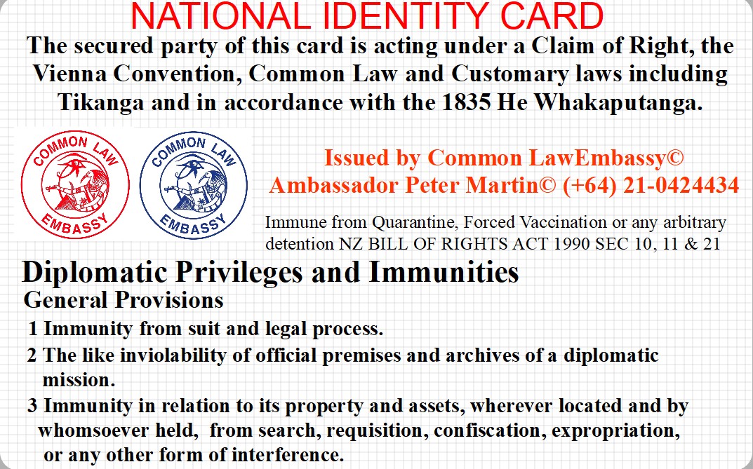 Child ID Card Back